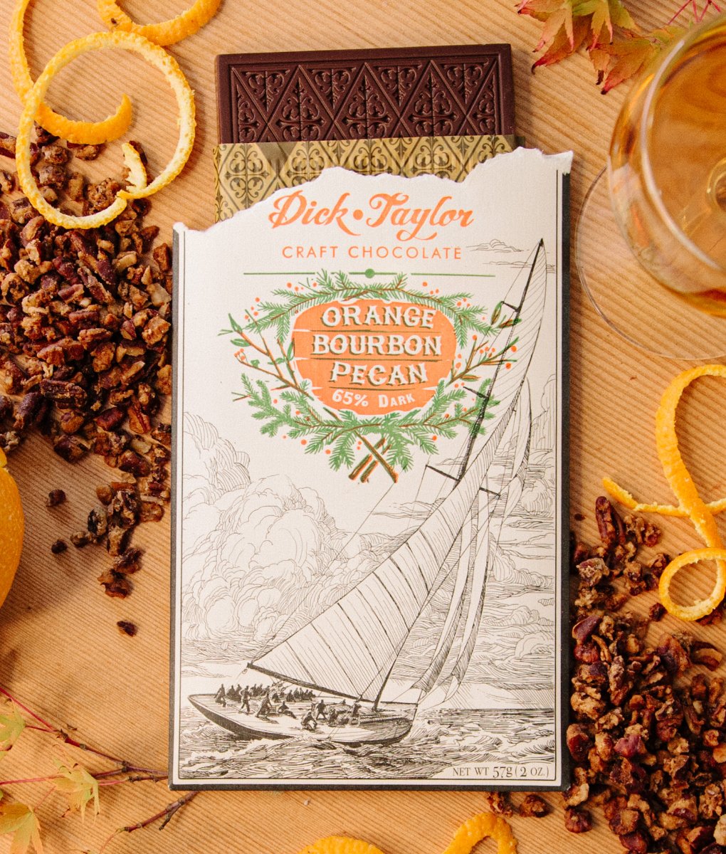 Orange Bourbon Pecan (65% dark) Seasonal Release
